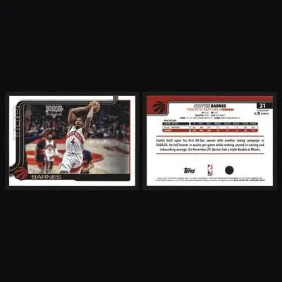 2025-26 Topps Scottie Barnes #31 Toronto Raptors - Basketball Card Single