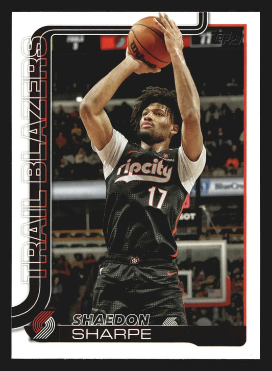 2025-26 Topps Shaedon Sharpe #127 Portland Trail Blazers - Basketball Card Single
