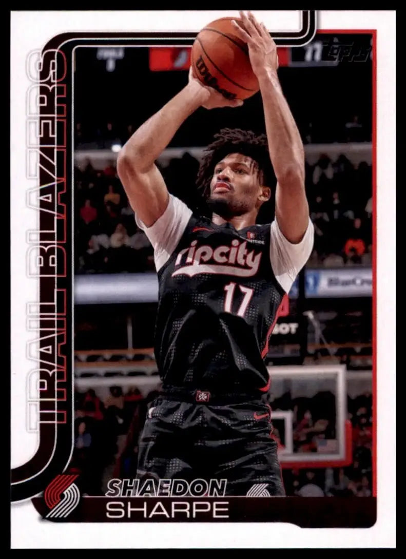 2025-26 Topps Shaedon Sharpe #127 Portland Trail Blazers Basketball Card NBA