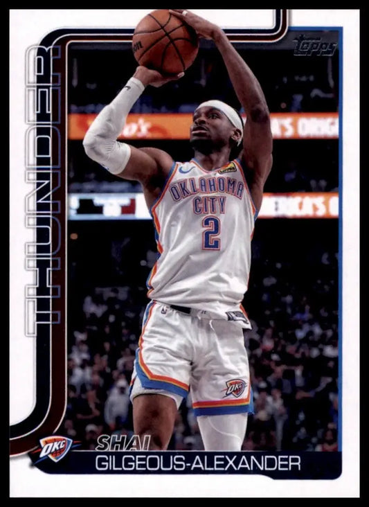 2025-26 Topps Shai Gilgeous Alexander #115 Oklahoma City Thunder Basketball Card