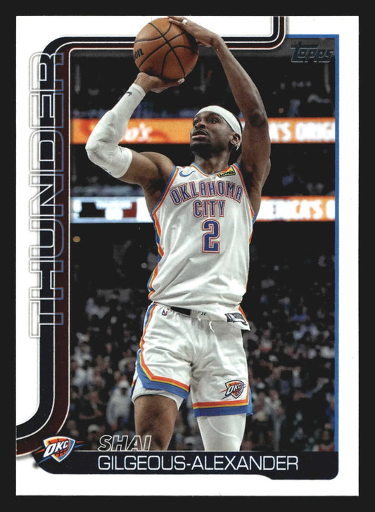 2025-26 Topps Shai Gilgeous-Alexander #115 Thunder - Basketball Card Single