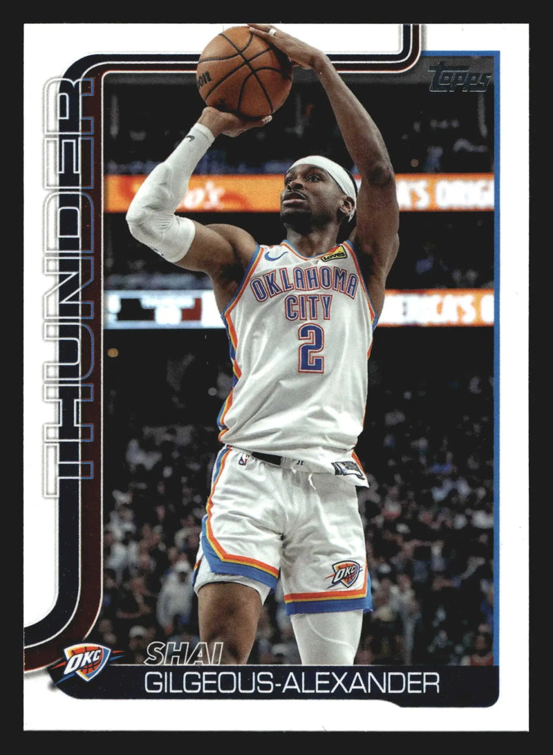 2025-26 Topps Shai Gilgeous-Alexander #115 Thunder - Basketball Card Single