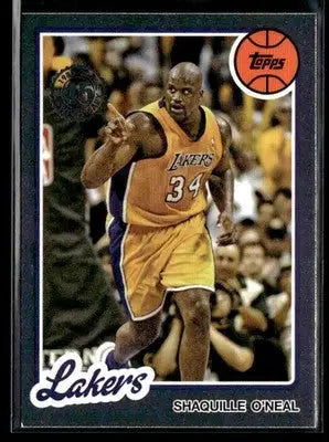 2025-26 Topps Shaquille O’Neal #80BK-4 1980-81 Topps Basketball Lakers