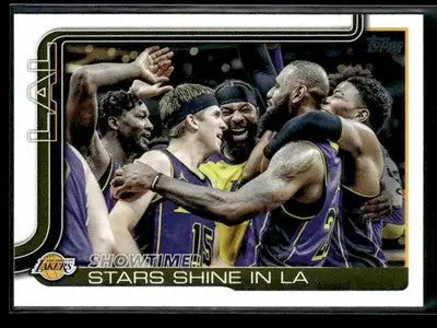 2025-26 Topps Showtime!: Stars Shine in #293 Los Angeles Lakers
