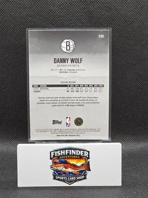 2025-26 Topps Signature Class Danny Wolf Yellow Pandora Rookie #123 Nets - Basketball Card Single