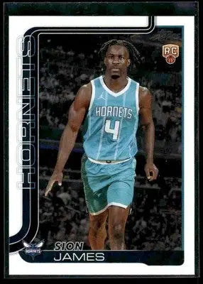 2025-26 Topps Sion James #233 Base RC Charlotte Hornets - Basketball Card Single