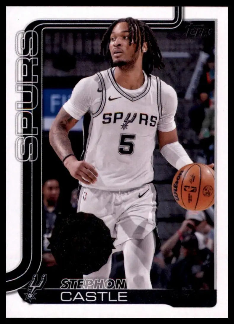 2025-26 Topps Stephon Castle #197 San Antonio Spurs Basketball Card NBA Sports - Basketball Card Single