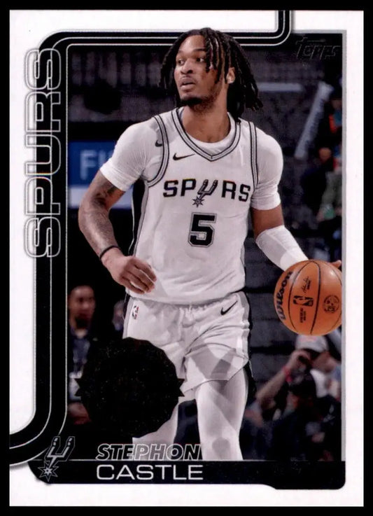 2025-26 Topps Stephon Castle #197 San Antonio Spurs Basketball Card NBA Sports