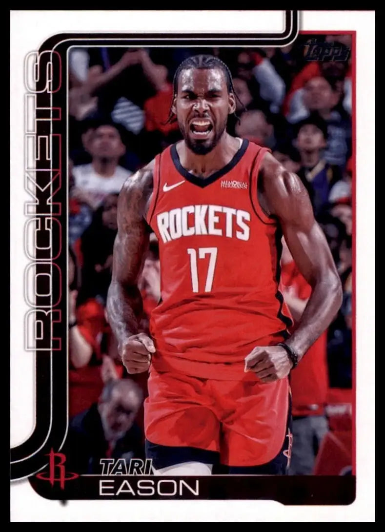 2025-26 Topps Tari Eason #179 Houston Rockets Basketball Card NBA Sports - Basketball Card Single
