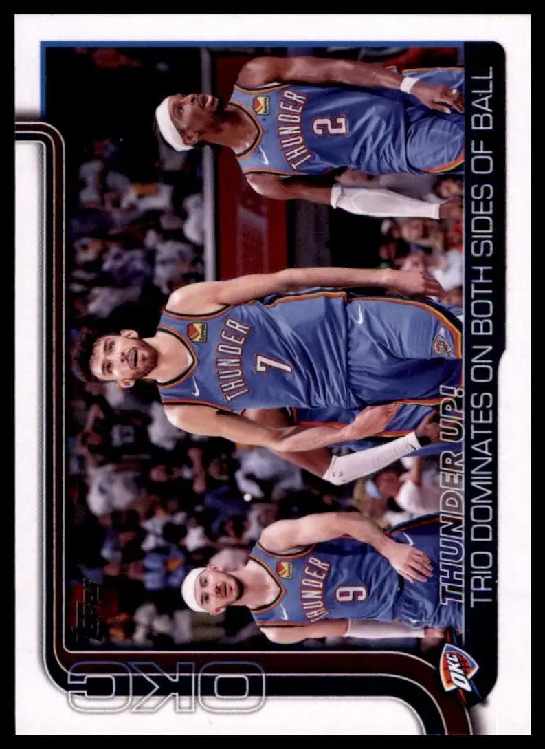 2025-26 Topps Thunder Up! #288 Oklahoma City Thunder Basketball Card NBA Sports