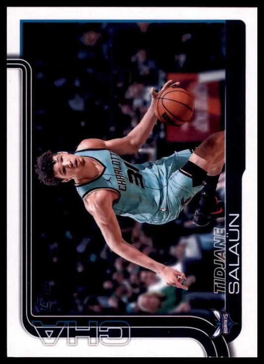 2025-26 Topps Tidjane Salaun #71 Charlotte Hornets Basketball Card NBA Sports