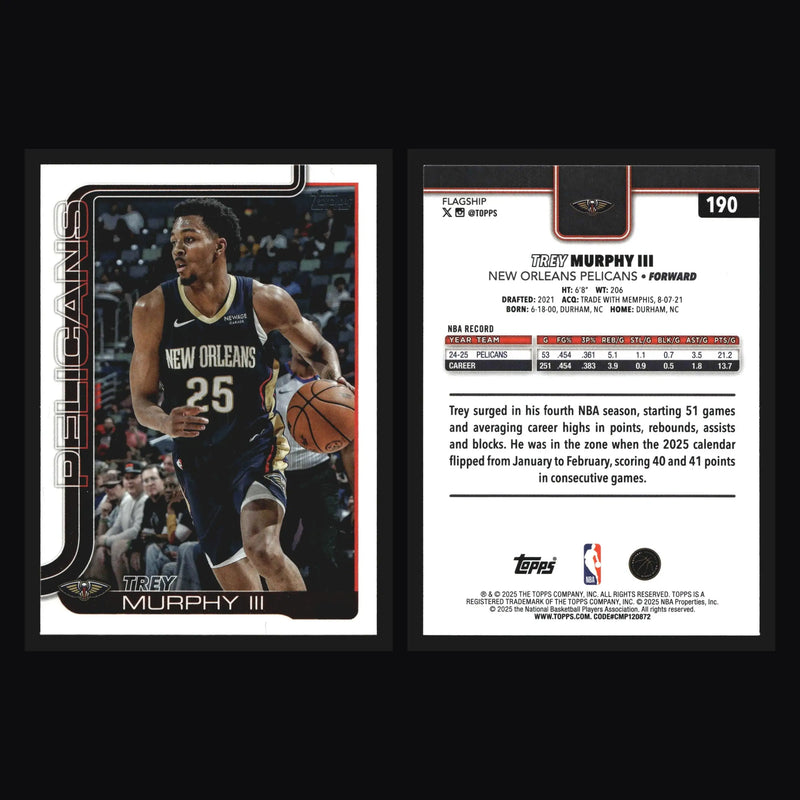 2025-26 Topps Trey Murphy III #190 New Orleans Pelicans