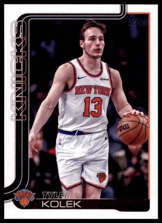 2025-26 Topps Tyler Kolek #20 New York Knicks Basketball Card NBA Sports