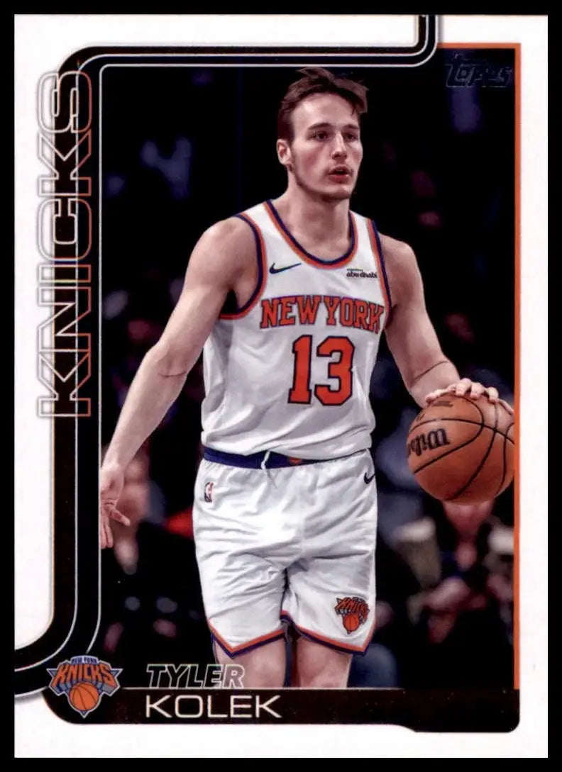 2025-26 Topps Tyler Kolek #20 New York Knicks Basketball Card NBA Sports - Basketball Card Single