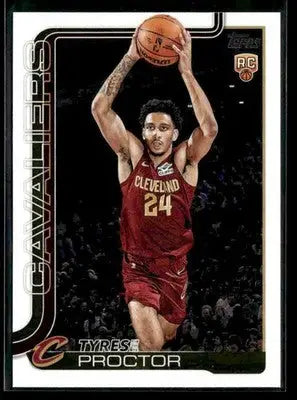 2025-26 Topps Tyrese Proctor #250 Base RC Cleveland Cavaliers