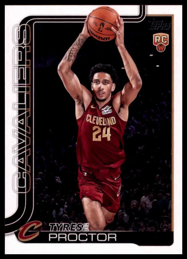 2025-26 Topps Tyrese Proctor Rookie #250 Cleveland Cavaliers Basketball Card NBA - Basketball Card Single