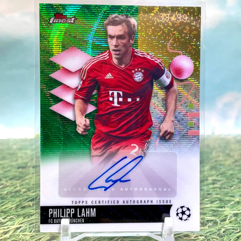 2025-26 Topps UEFA Club Competition Finest Philipp Lahm Auto Green Refractor /99