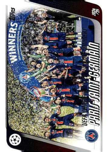 2025-26 Topps UEFA Club Competitions #166 2024-25 Title Winners NM-MT ID:82299 - Soccer Card Single