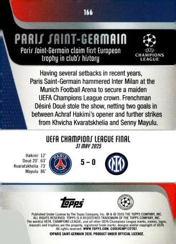 2025-26 Topps UEFA Club Competitions #166 2024-25 Title Winners NM-MT ID:82299 - Soccer Card Single