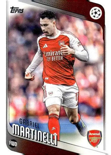 2025-26 Topps UEFA Club Competitions #19 Gabriel Martinelli NM-MT ID:82259 - Soccer Card Single