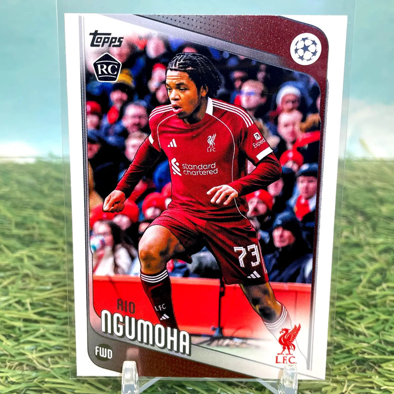 2025-26 Topps UEFA Club Competitions #191 Rio Ngumoha RC Liverpool - Soccer Card Single