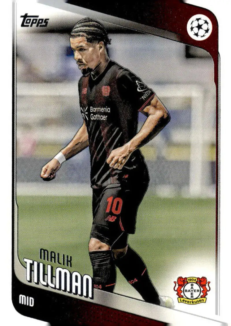 2025-26 Topps UEFA Club Competitions #24 Malik Tillman NM-MT ID:82261 - Soccer Card Single