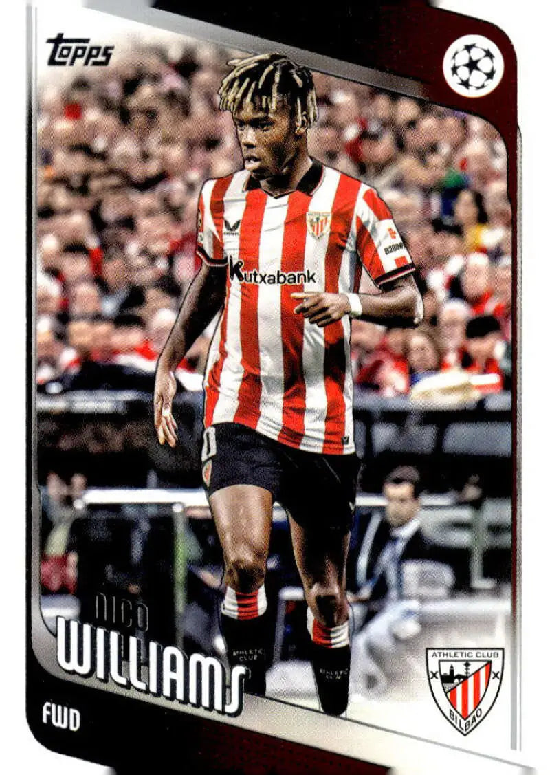 2025-26 Topps UEFA Club Competitions #38 Nico Williams NM-MT ID:82264 - Soccer Card Single
