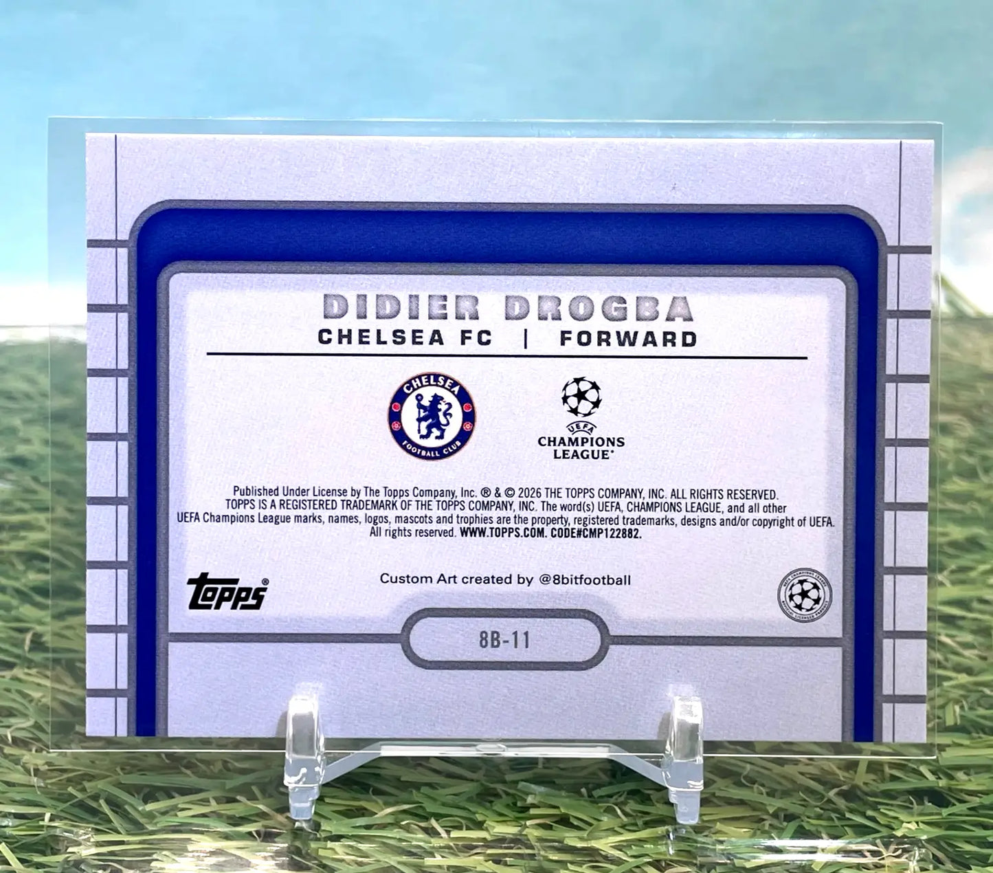 2025-26 Topps UEFA Club Competitions #8B-11 Didier Drogba 8-Bit Shots - Soccer Card Single