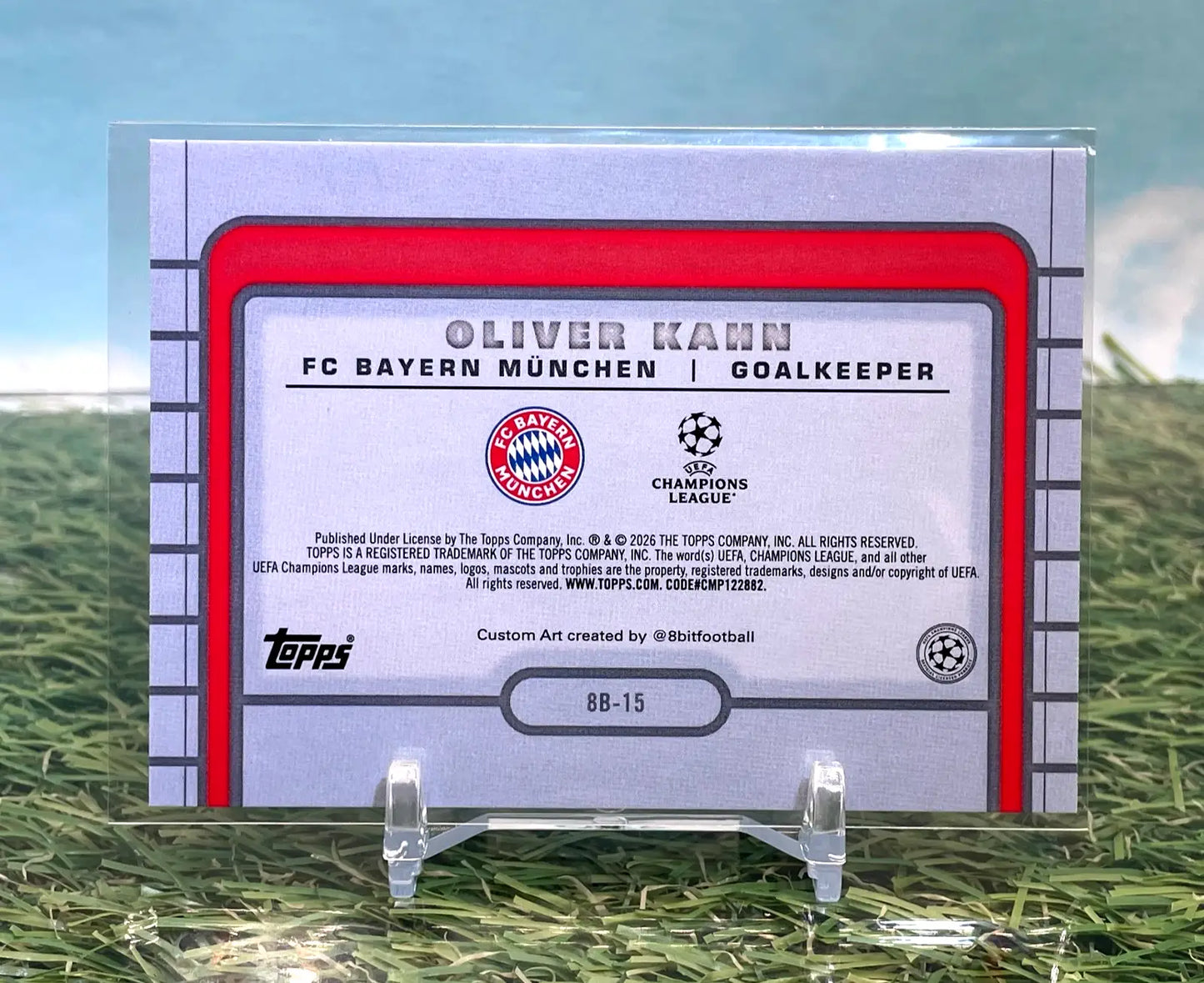 2025-26 Topps UEFA Club Competitions 8Bit Shots 8B-15 Oliver Kahn FC Bayern - Soccer Card Single