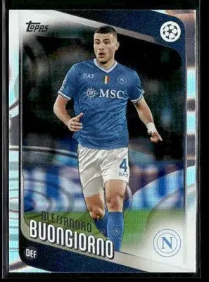2025-26 Topps UEFA Club Competitions Alessandro Buongiorno #171 Raindrops Napoli