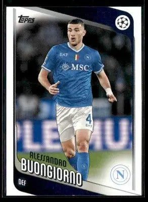 2025-26 Topps UEFA Club Competitions Alessandro Buongiorno #171 Napoli