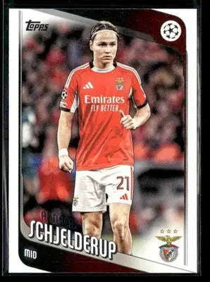 2025-26 Topps UEFA Club Competitions Andreas Schjelderup #27 Benfica
