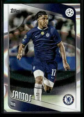 2025-26 Topps UEFA Club Competitions Andrey Santos #107 Raindrops Chelsea FC - Soccer Card Single