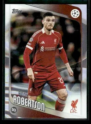 2025-26 Topps UEFA Club Competitions Andy Robertson #73 Raindrops Liverpool - Soccer Card Single