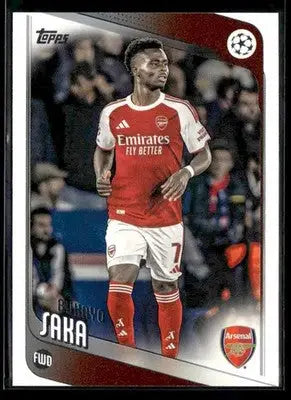 2025-26 Topps UEFA Club Competitions Bukayo Saka #12 Arsenal FC