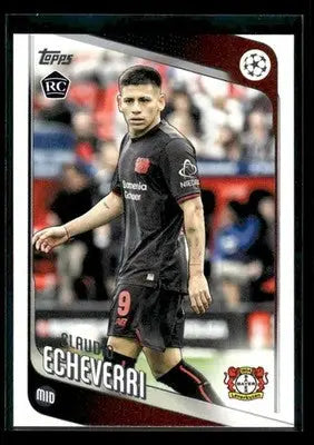 2025-26 Topps UEFA Club Competitions Claudio Echeverri #84 Bayer 04 Leverkusen - Soccer Card Single