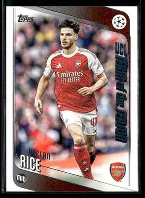 2025-26 Topps UEFA Club Competitions Declan Rice #164 Arsenal FC