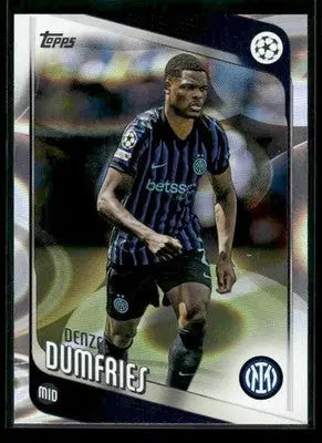 2025-26 Topps UEFA Club Competitions Denzel Dumfries #145 Raindrops Inter Milan - Soccer Card Single