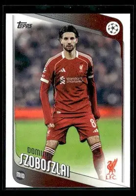 2025-26 Topps UEFA Club Competitions Dominik Szoboszlai #78 Liverpool - Soccer Card Single