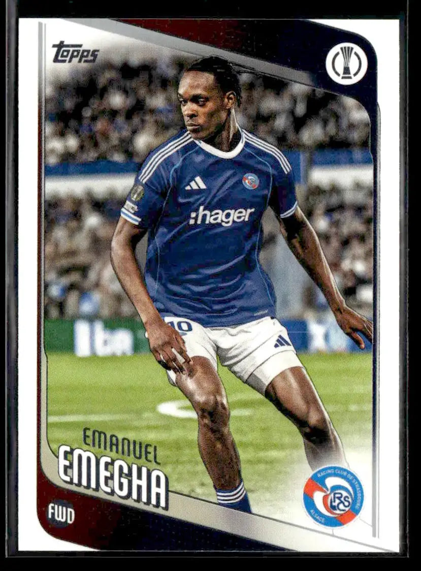 2025-26 Topps UEFA Club Competitions Emanuel Emegha #110 RC Strasbourg