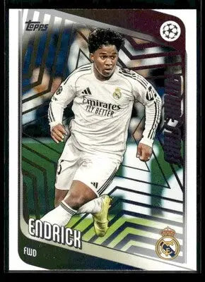 2025-26 Topps UEFA Club Competitions Endrick #86 Real Madrid CF - Soccer Card Single