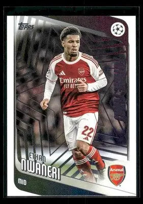 2025-26 Topps UEFA Club Competitions Ethan Nwaneri #21 Arsenal FC - Soccer Card Single