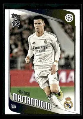 2025-26 Topps UEFA Club Competitions Franco Mastantuono #172 Real Madrid CF - Soccer Card Single