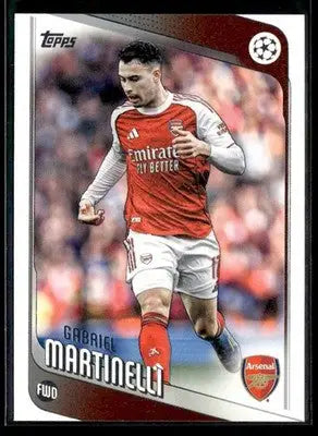 2025-26 Topps UEFA Club Competitions Gabriel Martinelli #19 Arsenal FC - Soccer Card Single