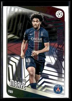 2025-26 Topps UEFA Club Competitions Ibrahim Mbaye #158 Paris Saint-Germain