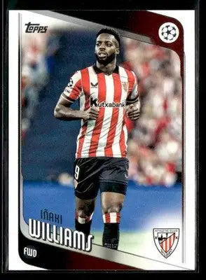 2025-26 Topps UEFA Club Competitions Iñaki Williams #20 Athletic Bilbao