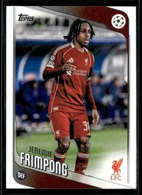 2025-26 Topps UEFA Club Competitions Jeremie Frimpong #6 Liverpool