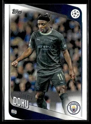 2025-26 Topps UEFA Club Competitions Jérémy Doku #47 Manchester City