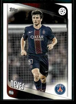 2025-26 Topps UEFA Club Competitions João Neves #14 Paris Saint-Germain - Soccer Card Single