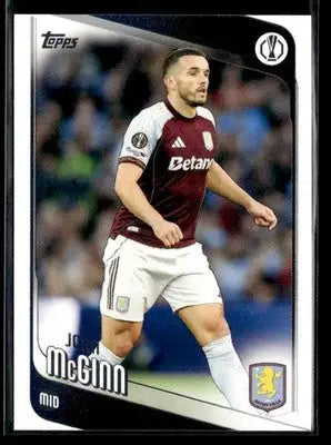 2025-26 Topps UEFA Club Competitions John McGinn #28 Aston Villa